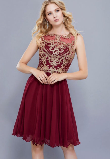 Burgundy clearance dama dresses