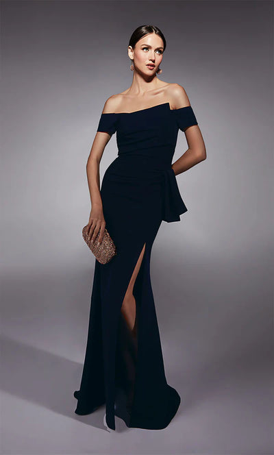 Black Cherry Off The Shoulder Gown