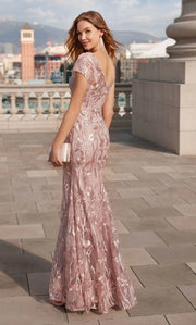 Pink- Sterling  Fit and Flare Gown