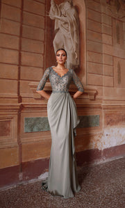 Gray Cobert Gown