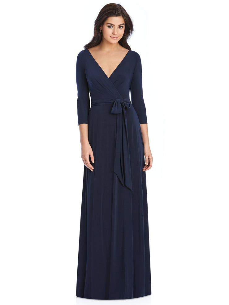 Elegant Jersey Formal Dress with Sleeves Style 3027 - Chicago Bridal Store Company