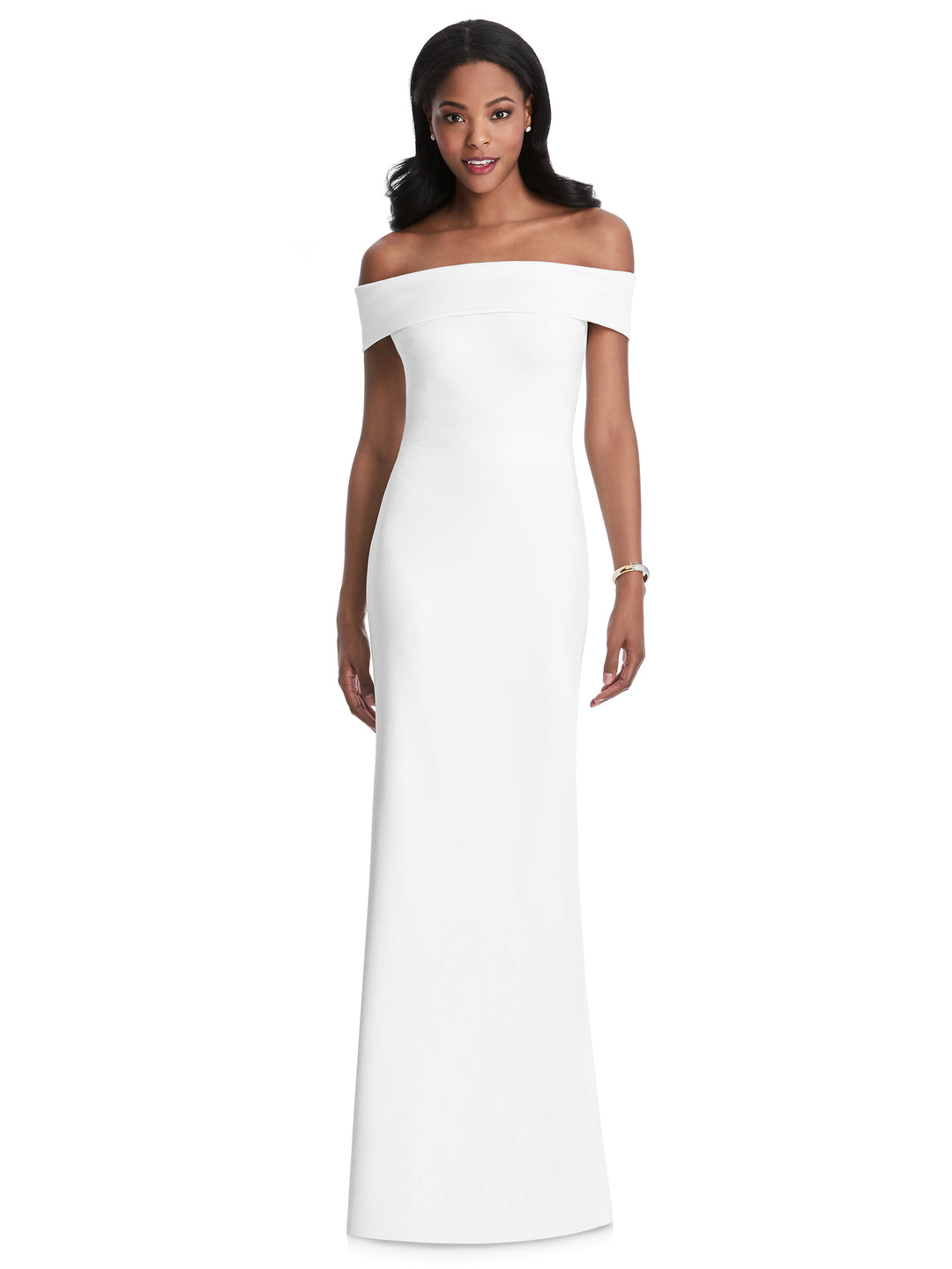 off the shoulder stretch crepe bridesmaid dress Off the Shoulder Stretch Crepe Formal Dress Style 6800 – Chicago Bridal  Store Company