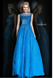 Last One-Sherri Hill- Size 18 Royal Blue - Chicago Bridal Store Company