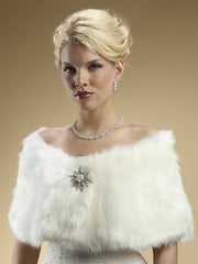 Ivory Faux Fur - Chicago Bridal Store Company