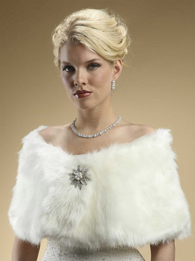 Ivory Faux Fur - Chicago Bridal Store Company