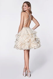 The Miranda Organza Short Dress - Chicago Bridal Store Company