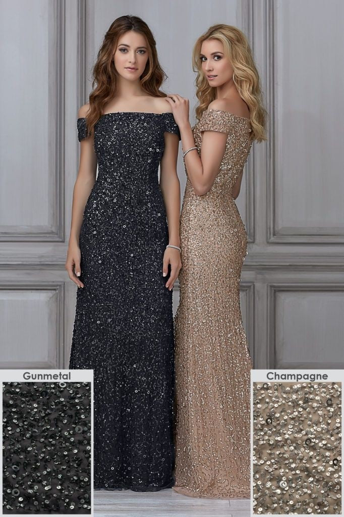 Off the Shoulder Mother's & Bridal Party Gown – Chicago Bridal Store Company Off the Shoulder Mother's & Bridal Party Gown – Chicago Bridal Store Company