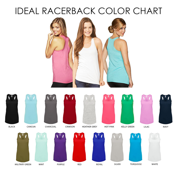 Drunk in Love & Just Drunk Racerback Tank Top - Chicago Bridal Store Company