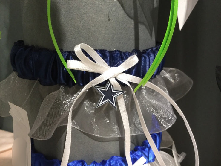 Dallas Cowboys Wedding Garter - Chicago Bridal Store Company