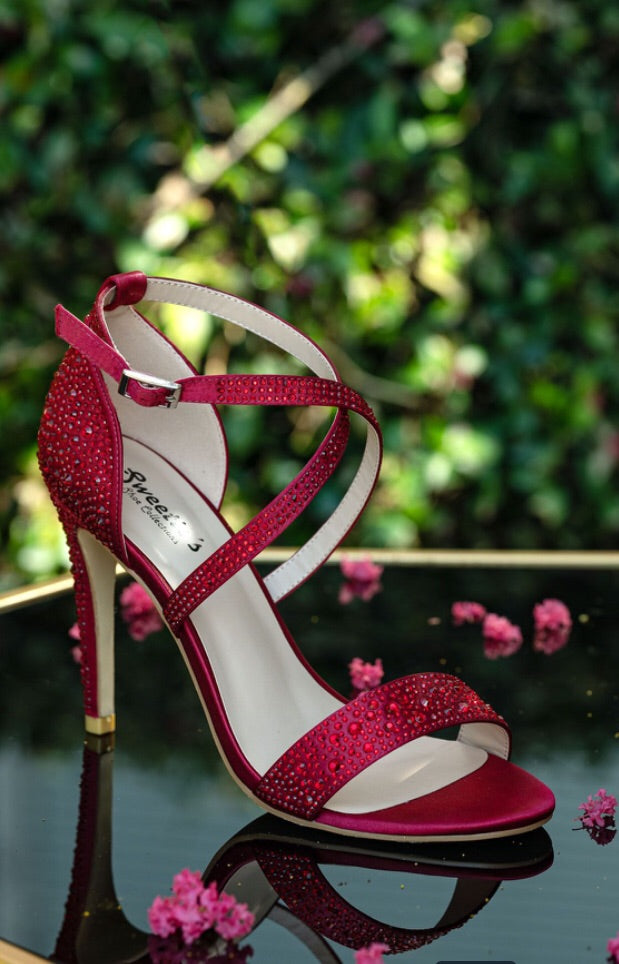 Miss Ruby Burgundy Shoe - Chicago Bridal Store Company