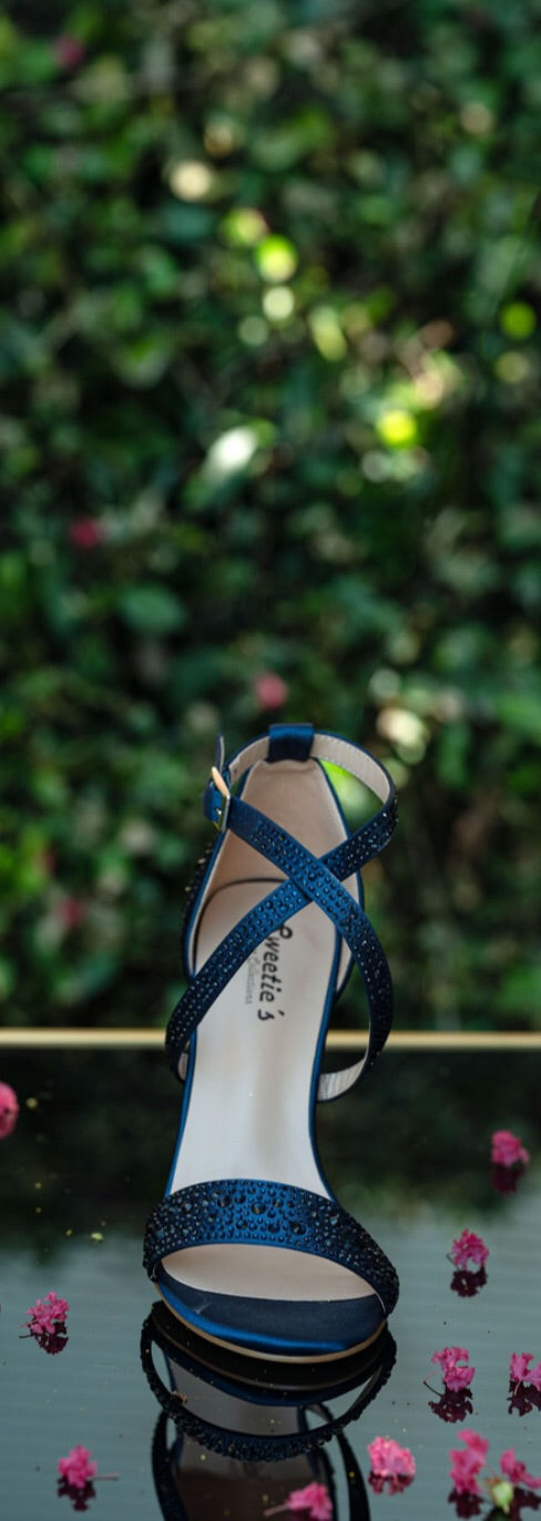 Miss Ruby Navy Shoe - Chicago Bridal Store Company