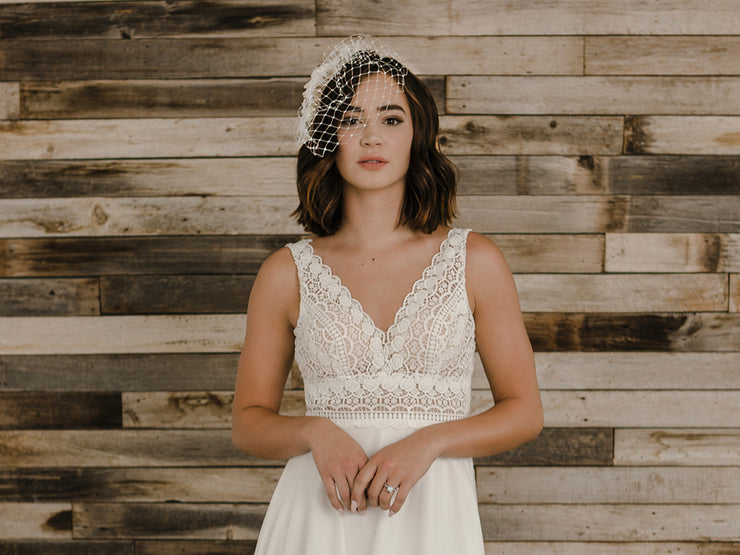 Ciara | Tulle Cage Veil