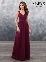 Burgundy A Line Dress - Chicago Bridal Store Company
