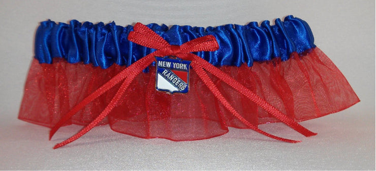 New York Rangers Wedding Garter - Chicago Bridal Store Company