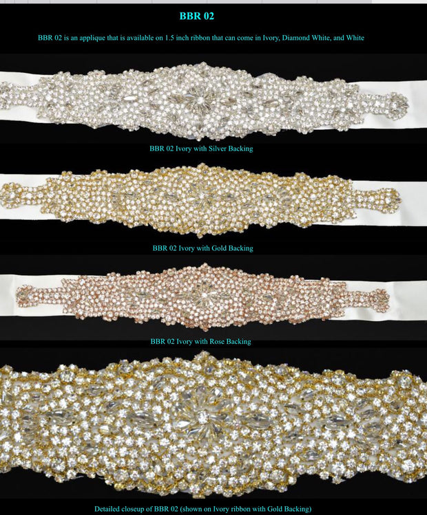Bling Rhinestone Bridal Belt ~Style Bride-002 - Chicago Bridal Store Company