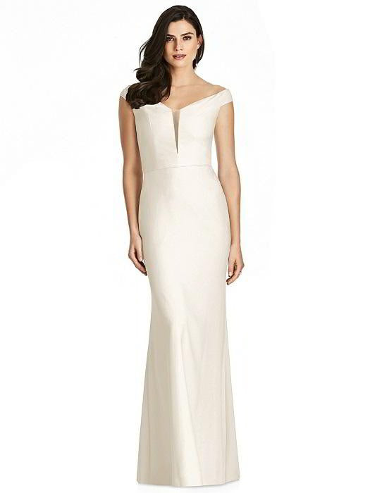 Off Shoulder Full Length Formal Gown 3016 - Chicago Bridal Store Company