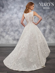 Tulle Lace Sweep Train Bridal Gown MB3028 - Chicago Bridal Store Company