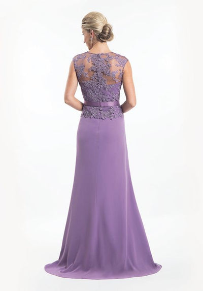 A-Line Cap Sleeved Mother of Bride/Groom Dress - Chicago Bridal Store Company