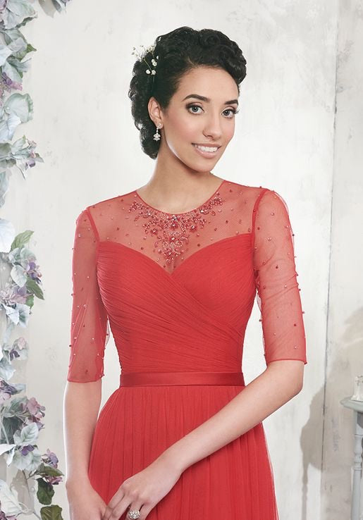 Tulle Sleeved Mother’s of Bride/Groom - Chicago Bridal Store Company