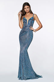 Mermaid Blue Gown - Chicago Bridal Store Company