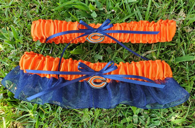 Chicago Bears NFL Wedding Garter Set- 2