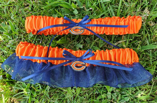 Chicago Bears NFL Wedding Garter Set- 2