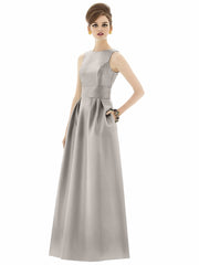 Full Length Sateen Twill Dress Style D661 - Chicago Bridal Store Company