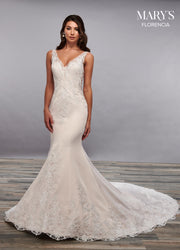 Florencia Bridal Dress Ivory Blush Size 14