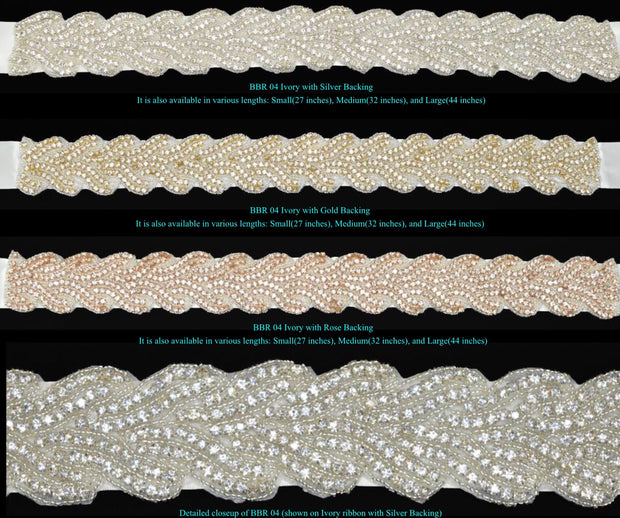 Bling Rhinestone Bridal Belt ~ Style Bride-004 - Chicago Bridal Store Company