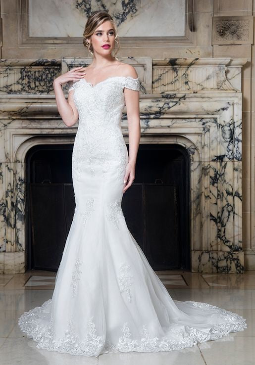 mermaid wedding dresses chicago Aminata Milla Nova Sequin Mermaid Wedding Dress | Chicago & Milwaukee