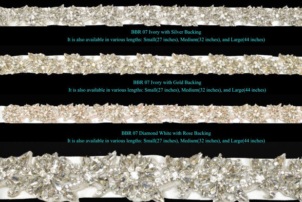 Bling Rhinestone Bridal Belt ~ Style Bride-007 - Chicago Bridal Store Company