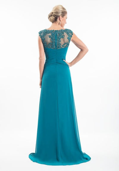A-Line V-Neck Mother of Bride/Groom Dress - Chicago Bridal Store Company