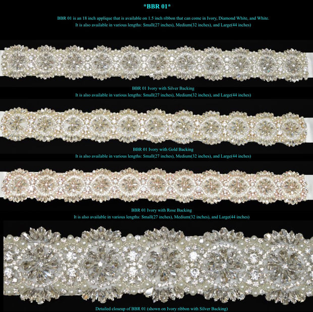 Bling Rhinestone Bridal Belt ~Style Bride-001 - Chicago Bridal Store Company