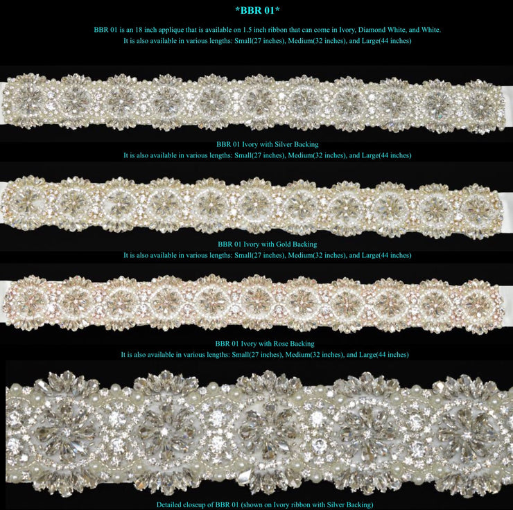Bling Rhinestone Bridal Belt ~Style Bride-001 - Chicago Bridal Store Company
