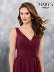 Burgundy A Line Dress - Chicago Bridal Store Company