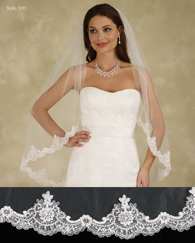 Marionat Le Crystal Veil Style 3192 - Chicago Bridal Store Company