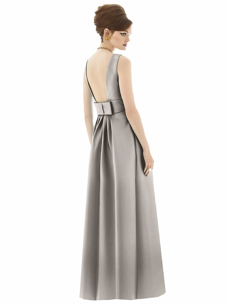 Full Length Sateen Twill Dress Style D661 - Chicago Bridal Store Company