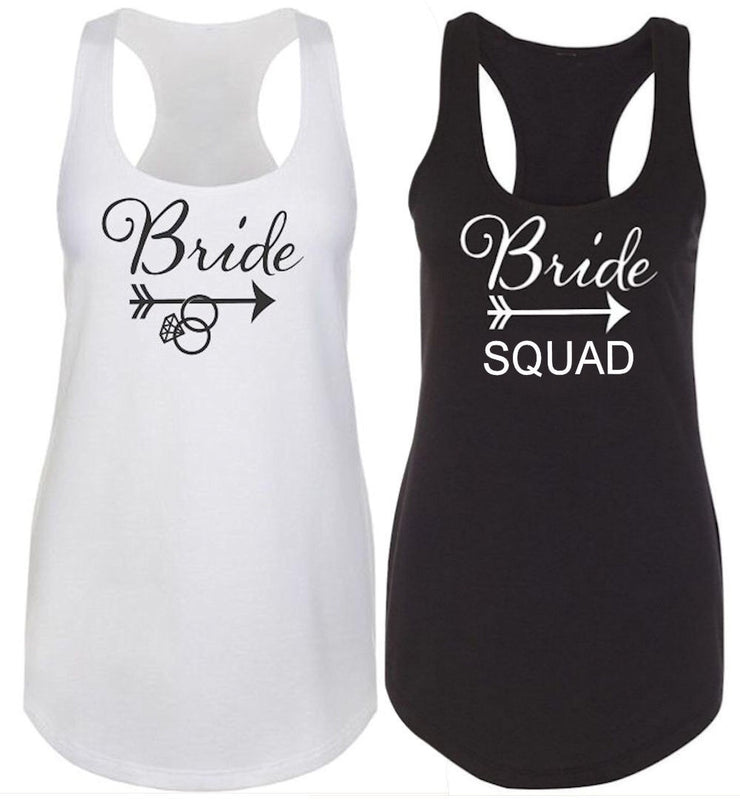 Tribal Bride and Bride Squad Racerback Tank Top - Chicago Bridal Store Company