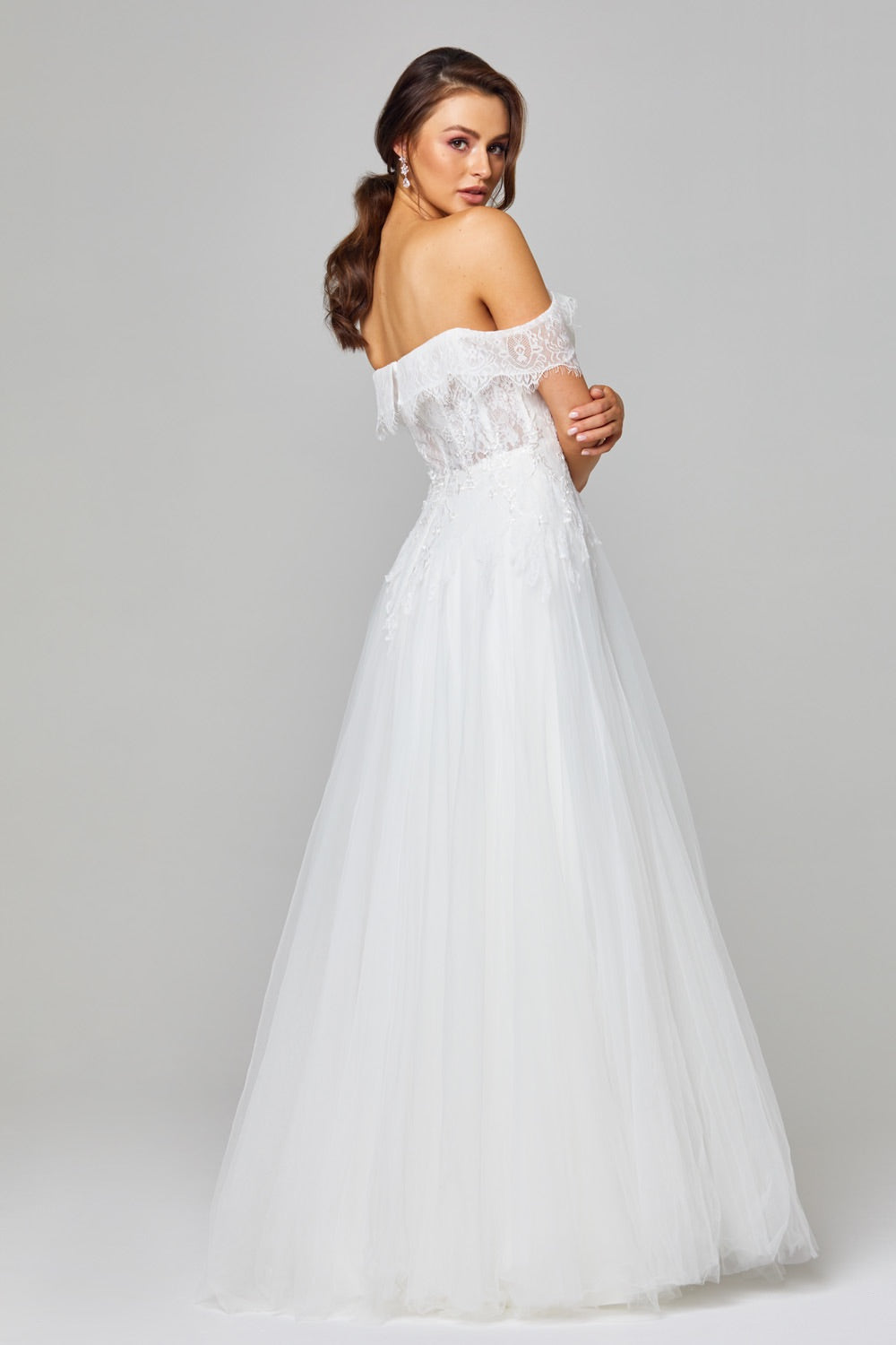 beach wedding dresses chicago Sparkly A-line Scoop Neck Spaghetti Straps Beach Wedding Dresses, MW1038