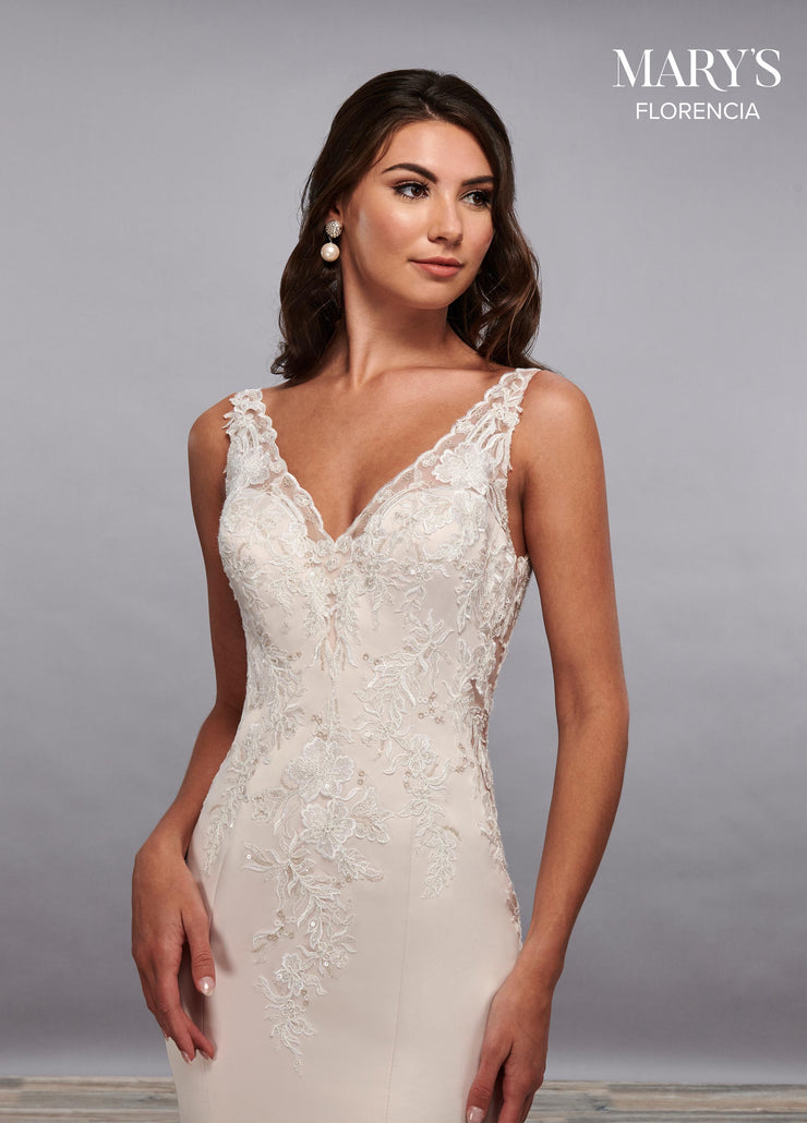 Florencia Bridal Dress Ivory Blush Size 14