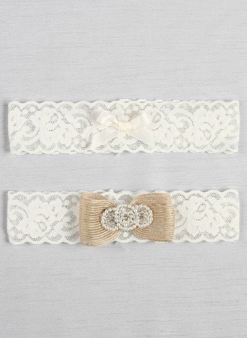 Savannah Bridal Garter Set- White or Ivory ChicagoBridalStore.com - Chicago Bridal Store Company