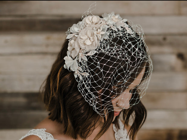 Ciara | Tulle Cage Veil