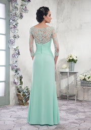 A Line Lace Sleeved Mother’s of Bride/Groom Style 108003 - Chicago Bridal Store Company