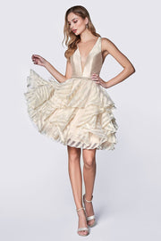 Cambella Dress In Champagne - Chicago Bridal Store Company