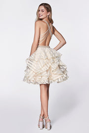 Cambella Dress In Champagne - Chicago Bridal Store Company