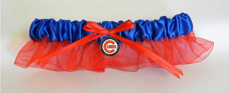 Chicago Cubs Wedding Garter Set - Chicago Bridal Store Company