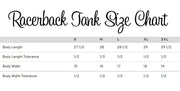 Glitter Print Drunk in Love and Just Drunk Racerback Tank Top - Chicago Bridal Store Company
