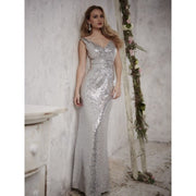 Christina Wu Occasions 22708 V Neck Sequin Bridesmaid Gown - Chicago Bridal Store Company